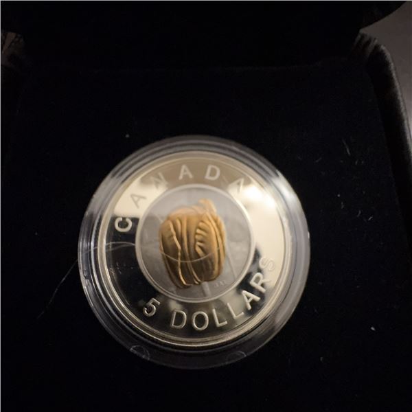 2014 Canada $5 Fine Silver Coin Flowers in Canada Tulip Niobium Core, Box & COA