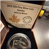 Image 4 : 2015 $10 Fine Silver Coin Johnny Bower Goalie Royal Canadian Mint NHL