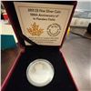 Image 1 : 2015 $3 Fine Silver Coin In Flanders Fields 100th Anniversary Royal Canadian Mint