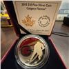 Image 1 : 2015 $10 Fine Silver Coin Calgary Flames Royal Canadian Mint NHL Collectible