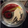 Image 2 : 2015 $10 Fine Silver Coin Calgary Flames Royal Canadian Mint NHL Collectible