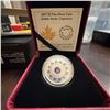 Image 1 : 2017 $3 Fine Silver Zodiac Coin Capricorn Swarovski Canadian Mint 27mm 7.96g