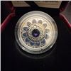 Image 2 : 2017 $3 Fine Silver Zodiac Coin Capricorn Swarovski Canadian Mint 27mm 7.96g