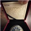 Image 4 : 2017 $3 Fine Silver Zodiac Coin Capricorn Swarovski Canadian Mint 27mm 7.96g
