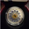 Image 2 : 2017 $3 Fine Silver Coin Zodiac Series Cancer Swarovski Crystal