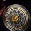 Image 3 : 2017 $3 Fine Silver Coin Zodiac Series Cancer Swarovski Crystal