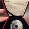 Image 3 : 2017 $3 Fine Silver Coin Capricorn Zodiac Series Swarovski Canadian Mint 27mm