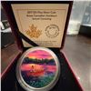Image 1 : 2017 $15 Fine Silver Coin Great Canadian Outdoors Sunset Canoeing by Joel Kimmel