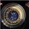 Image 3 : 2014 Canadian $5 Silver Coin Leo Zodiac Swarovski Crystals, 27mm, 7.96g, Queen Elizabeth II