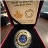 Image 1 : 2019 $5 Fine Silver Coin Libra Zodiac Series Royal Canadian Mint with Swarovski Crystals