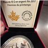 Image 5 : 2017 $10 Fine Silver Coin Spring Sightings Canada 34mm 99.99% Pure with Case