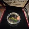 Image 2 : 2014 $3 Fine Silver Coin Animal Architects Caterpillar and Chrysalis, Royal Canadian Mint