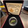 Image 1 : 2014 $3 Fine Silver Coin Animal Architects Caterpillar & Chrysalis Royal Canadian Mint