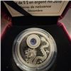 Image 2 : 2016 $5 Fine Silver Coin Birthstones December Royal Canadian Mint with Swarovski Crystal