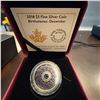 Image 1 : 2018 $5 Fine Silver Coin Birthstones December Tanzanite Swarovski RCM Box