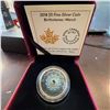 Image 1 : 2018 $5 Fine Silver Coin Canadian Birthstones: March, 27mm, 7.96g, Aquamarine Swarovski