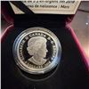 Image 3 : 2018 $5 Fine Silver Coin Canadian Birthstones: March, 27mm, 7.96g, Aquamarine Swarovski