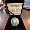 Image 1 : 2018 $5 Fine Silver Coin March Birthstone Swarovski Aquamarine Royal Canadian Mint