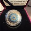 Image 2 : 2018 Royal Canadian Mint $5 Fine Silver Birthstones Coin March Aquamarine Swarovski