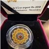 Image 2 : 2018 $5 Fine Silver Coin Birthstones November with Topaz Swarovski Crystal