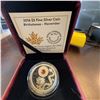 Image 1 : 2016 $5 Fine Silver Coin November Birthstones Dragon with Swarovski Topaz, 27mm, 7.96g