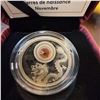 Image 2 : 2016 $5 Fine Silver Coin November Birthstones Dragon with Swarovski Topaz, 27mm, 7.96g