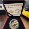 Image 1 : 2016 $5 Fine Silver Birthstone Coin November Topaz Royal Canadian Mint in Box