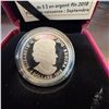Image 3 : 2018 $5 Fine Silver Coin Birthstones September Royal Canadian Mint With Box