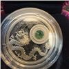 Image 3 : 2016 $5 Fine Silver Coin Birthstones August Royal Canadian Mint With Green Swarovski