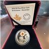 Image 1 : 2016 $5 Fine Silver Coin Birthstones November Royal Canadian Mint with Topaz