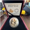Image 1 : 2016 $5 Fine Silver Coin Birthstone - November Royal Canadian Mint with Topaz Swarovski