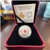 Image 1 : 2017 Royal Canadian Mint $3 Fine Silver Coin Zodiac Series Pisces 27mm Swarovski