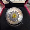 Image 2 : 2017 Royal Canadian Mint $3 Fine Silver Coin Zodiac Series Leo with Swarovski Crystal