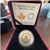 Image 1 : 2017 $3 Fine Silver Coin Zodiac Series Cancer with Swarovski Crystals