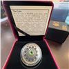 Image 1 : 2017 Canada $3 Fine Silver Coin Virgo Zodiac Swarovski Crystals 27mm