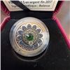 Image 2 : 2017 $3 Fine Silver Coin Zodiac Series Libra with Swarovski Cyrstal RCM