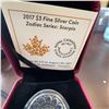 Image 1 : 2017 $3 Fine Silver Coin Zodiac Series Scorpio with Swarovski Crystal, 27mm, 7.96g