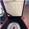Image 5 : 2017 $3 Fine Silver Coin Zodiac Series Aquarius Royal Canadian Mint in Display Case