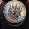 Image 3 : Canadian $3 99.99% Pure Silver Coin With Swarovski Crystal Zodiac Design