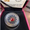 Image 2 : 2017 $3 Fine Silver Coin Royal Canadian Mint Zodiac Series Taurus with Swarovski Crystal