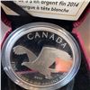 Image 2 : 2014 $5 Royal Canadian Mint Fine Silver Coin Bald Eagle 1 oz, 99.99% Pure, Boxed