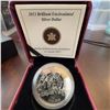 Image 1 : 2013 Brilliant Uncirculated Silver Dollar, Royal Canadian Mint, COA, Arctic Design
