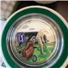 Image 2 : 2014 PGA TOUR Silver Proof Coin With 3D Leather Golf Bag, Box and COA, 20g, 38.61mm
