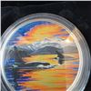 Image 2 : 2017 $30 Fine Silver Coin Animals in the Moonlight Orcas Royal Canadian Mint