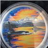 Image 3 : 2017 $30 Fine Silver Coin Animals in the Moonlight Orcas Royal Canadian Mint