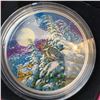 Image 2 : 2017 $30 Fine Silver Coin Animals in the Moonlight Great Horned Owl, 54mm, RCM, Boxed