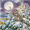 Image 7 : 2017 $30 Fine Silver Coin Animals in the Moonlight Great Horned Owl, 54mm, RCM, Boxed