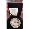 Image 1 : 2018 $20 Fine Silver Coin 'Frozen in Ice' Woolly Mammoth, 99.99% Silver, 31.39g