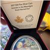Image 4 : 2017 $30 Fine Silver Coin Animals in the Moonlight Great Horned Owl Royal Canadian Mint