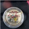 Image 2 : 2018 $20 Fine Silver Coin Queen Elizabeth II’s Maple Leaf Brooch Canada with Swarovski